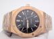 AUDEMARS PIGUET Royal Oak ROSE GOLD BLACK FACE REPLICA WATCH (7)_th.jpg